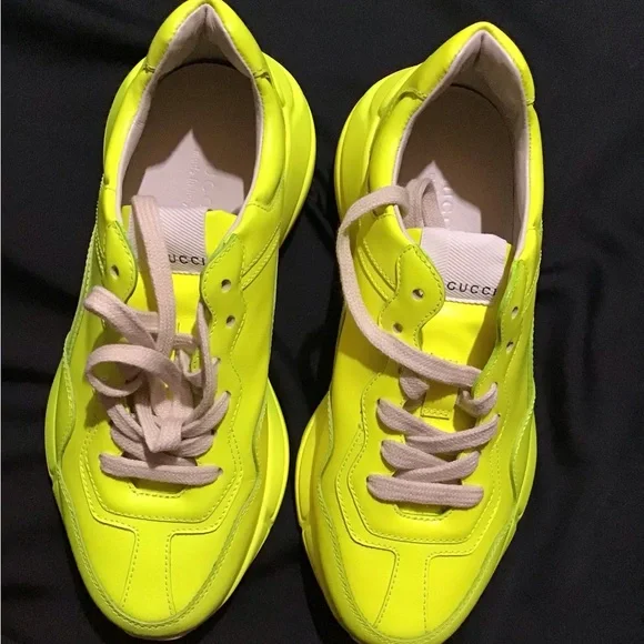 GUCCI RHYTON Sneakers in yellow fluo - Picture 2 of 9